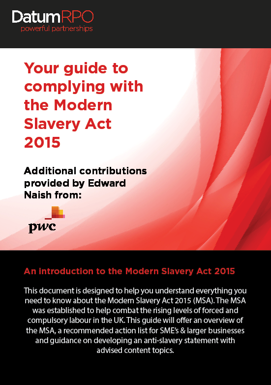 Download your guide to complying with the modern slavery act
