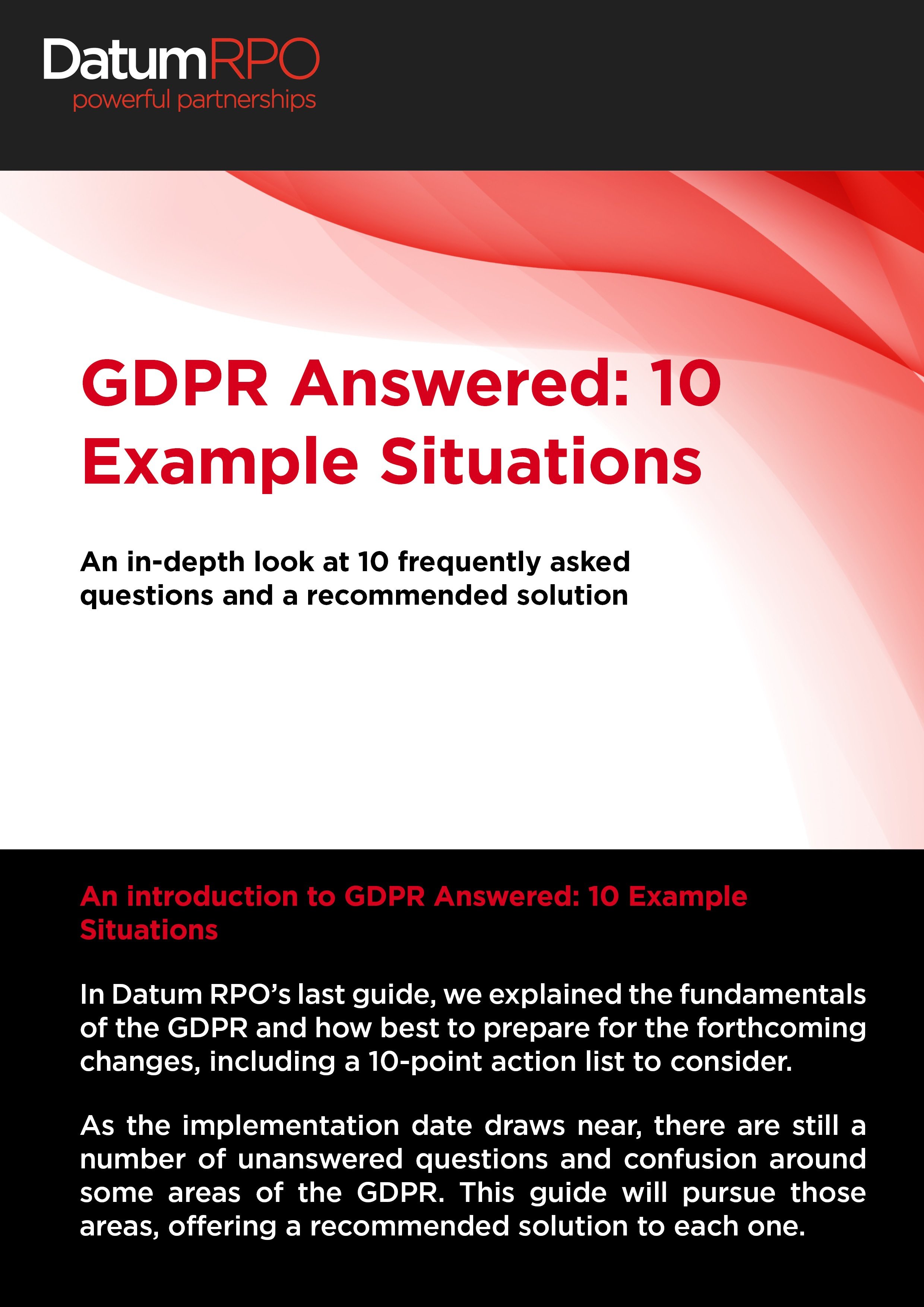 GDPR Answered: 10 Example Situations
